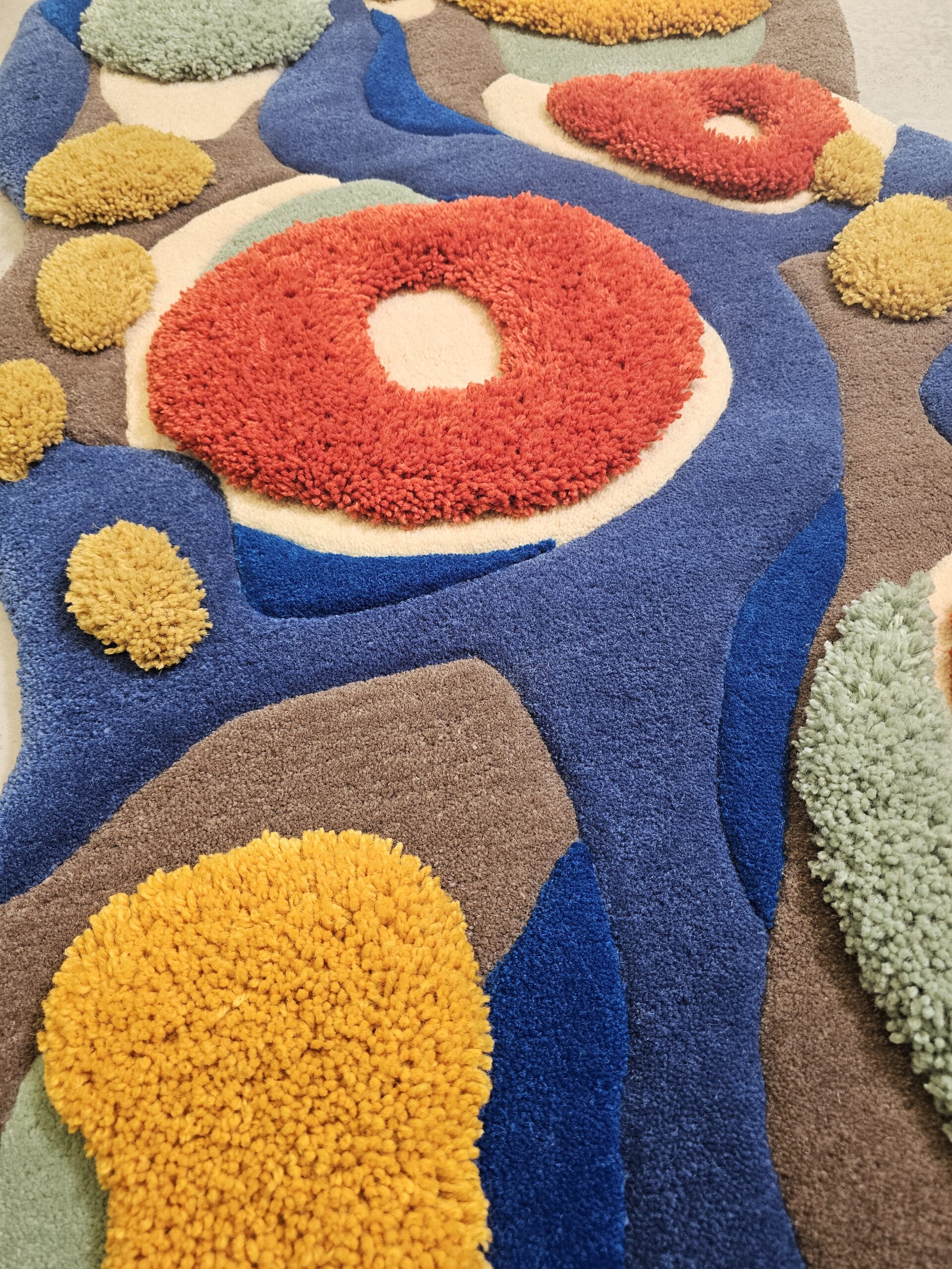 3D moss tufting rug